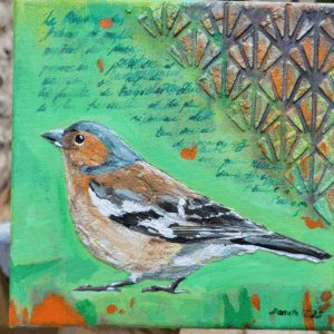 Chaffinch - Mini Acrylic Painting