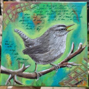 Wren - Mini Acrylic Painting