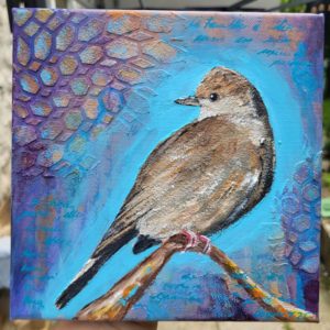 Blackcap - Mini Acrylic Painting