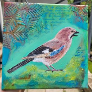 Jay - Mini Acrylic Painting