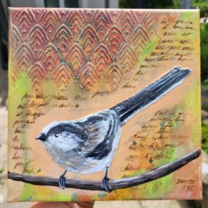 Long-Tailed tit - Mini Acrylic Painting